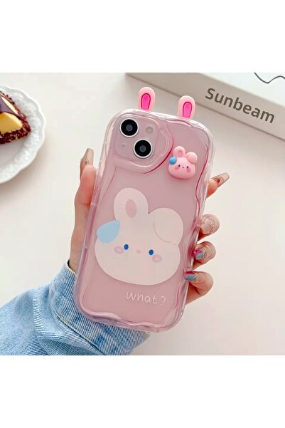 Go Aksesuar حافظة سيليكون شفافة متوافقة مع هاتف آيفون 13 و14 مع تصميم للأذن