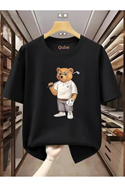 qubo sportswear & company qubo Unisex Oversize εμπριμέ βαμβακερό λαιμόκοψη κο...