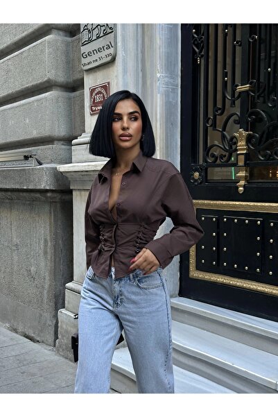 Bak Moda Poplin Brown Shirt