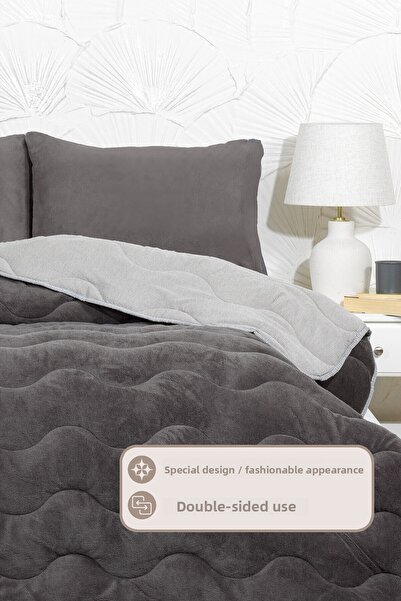 Elart Victor Comfort Sleeping Set Double Wellsoft 3 Piece (195X215 cm) Anthracite