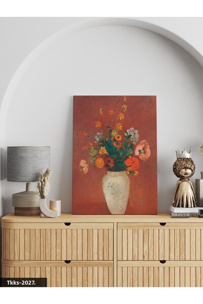 Evinemoda Εκτύπωση σε καμβά με λουλούδια-Εκτύπωση σε καμβά με λουλούδια