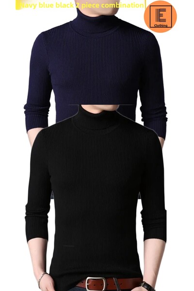 EMKA GİYİM Πουλόβερ ζιβάγκο 2 τεμαχίων με ζιβάγκο