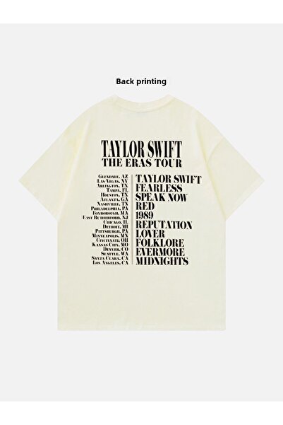 EFBUTİK Μπεζ μπλουζάκι Unisex Taylor Swift The Eras Tour