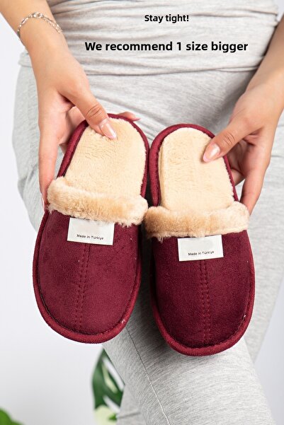 Jackers Χειμερινές βελούδινες γούνινες άνετες παντόφλες που πλένονται, δώρο, παντόφλες για ξενώνες, παντόφλες για το σπίτι