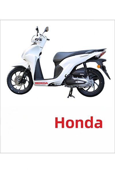 YAMANB ملصق هوندا ديو مارشبييل، قطعتين، 20 سم، أبيض