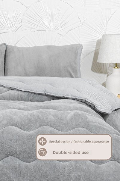 Elart Victor Comfort Sleeping Set Double Wellsoft 3 Piece (195X215 cm) Gray