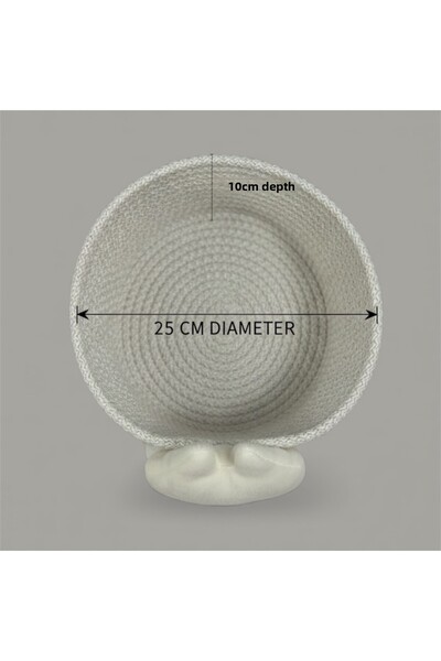 Dem Home Coș multifuncțional pentru plantare - Coș de baie - Coș pentru machiaj - Coș pentru prosoape Coș decorativ 25cm