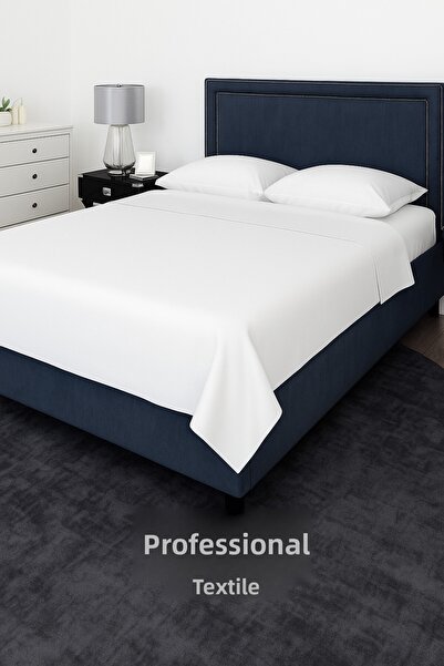 MEŞELİ TEKSTİL 300X320 Extra King Size Cotton Satin Hotel Bed Sheet |   Long Lasting Soft Durable Read Description