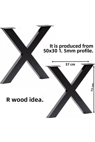 wood idea أرجل طاولة معدنية ريترو كروس نموذج الساق ديكور المنزل والمكتب طاولة طعام الساق 5084