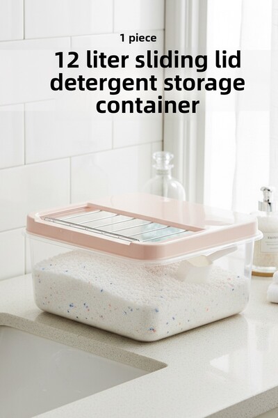 FİTHOME 12 Liter Multi-Purpose Sliding Lid Storage Container for Potatoes Onions Detergent Etc.