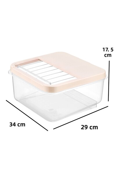 FİTHOME 12 Liter Multi-Purpose Sliding Lid Storage Container for Potatoes Onions Detergent Etc.