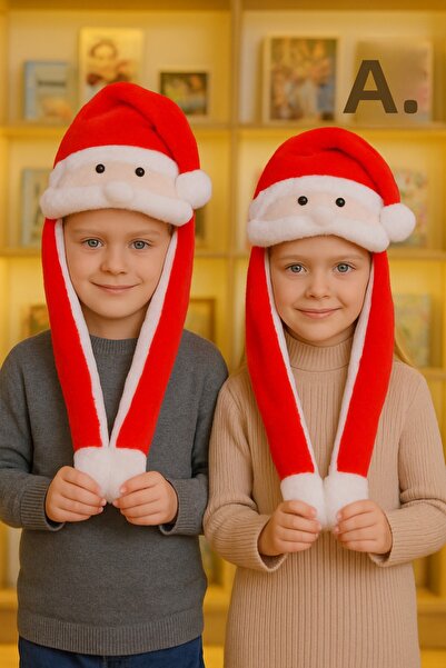 OKAVANGO زينة عيد الميلاد، قبعة سانتا كلوز منقوشة مع إضاءة