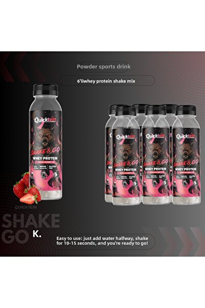 Quicktein - شيك آند جو 40 جرام بروتين مصل اللبن - عبوة من 6 قطع