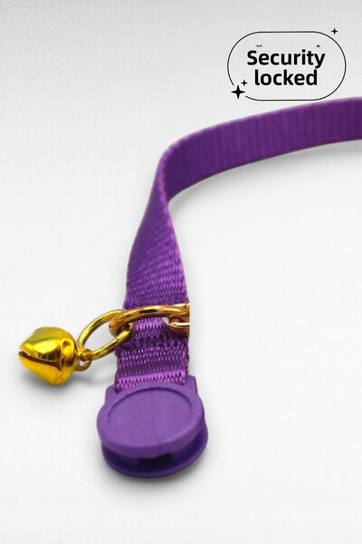 CARAMELOS Safety Locked Cat Collar, Safety Click, Adjustable, with Bell Cat Neck Collar (14 Colors)