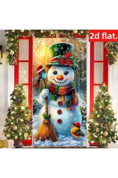 PROMISEBACKDROP2 زينة باب مرنة مقاس 190×75 سم، غطاء باب من القماش، ديكور عيد ...