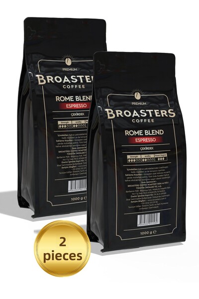 Broasters Coffee Broasters (2 Pcs) 1 kg Espresso Core Coffee Rome Blend