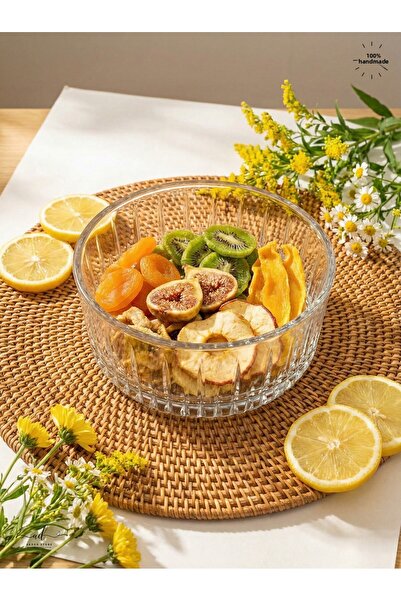 AKDEN STORE Cutting Decor Handcrafted Lisbon Bowl