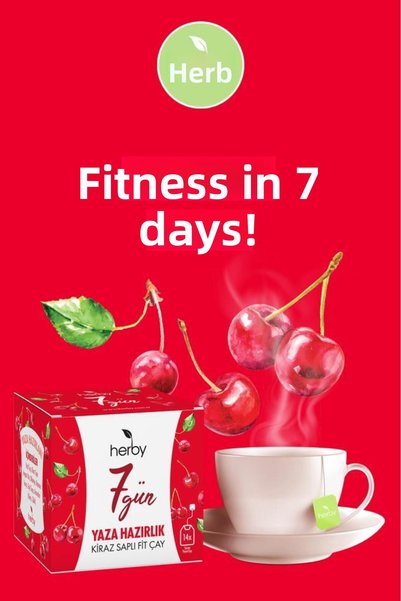 Herby 7 Days Summer Preparation - Cherry Sap Fit Tea 4-Pack