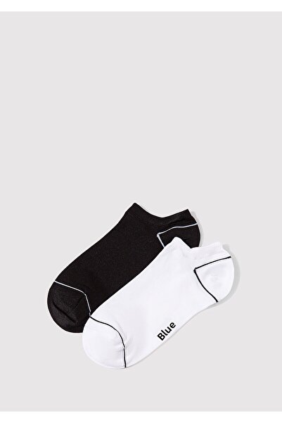 Mavi 2 Pack Black and White Booties Socks 198490 -620