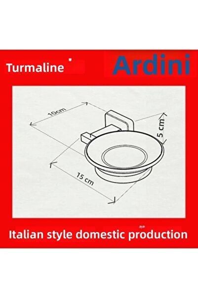 ardini Black Tourmaline Soap Dish