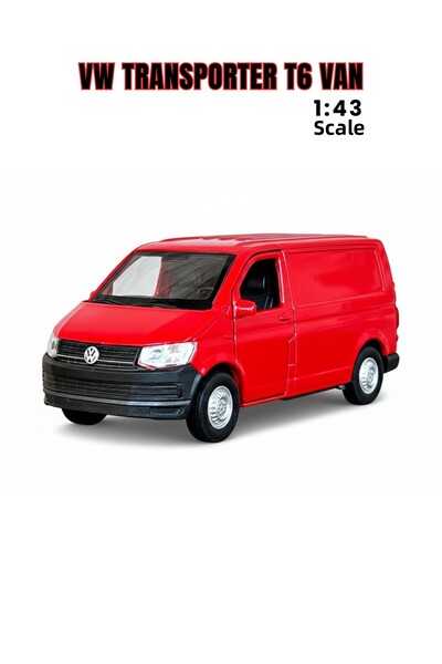 craftivio Red 1:43 Scale Die Cast Doors Open Licensed Volkswagen Transporter ...