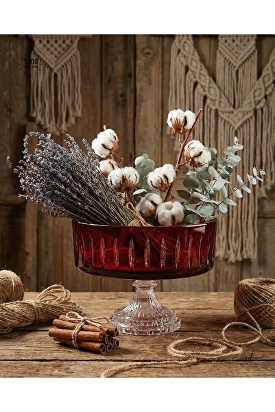 AKDEN STORE Cutting Decor Aura Glass Bowl 25cm