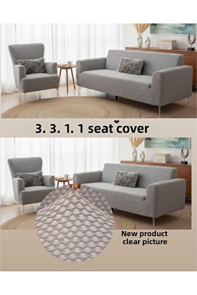 SENNORA 3.3.1.1 Sofa Cover Set - Stretch - Slipcover - Sofa Cover