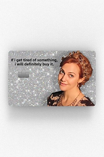 hediyenebak أنا أريد شيئًا مميزًا - ملصق تغليف لبطاقات الائتمان والنقاط والحا...