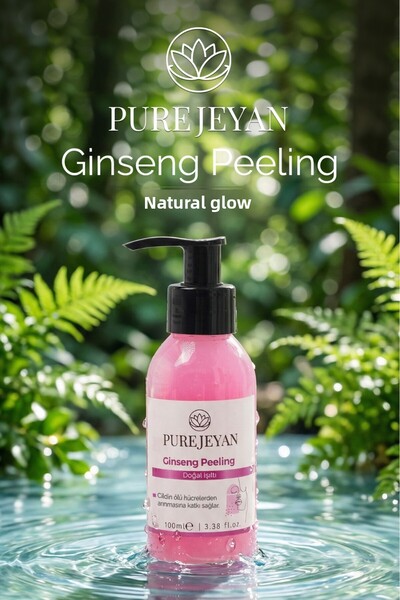 PURE JEYAN Ginseng Peeling 100 ml Natural Radiance Peeling with Vitamin C Dead Skin Purifying & Coenzyme Q10
