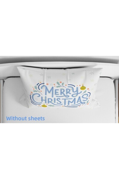 Erays Home New Year Merry Christmas Patterned 3D Digital Printed Single Duvet Cover Set Without Sheets Sleeping Set