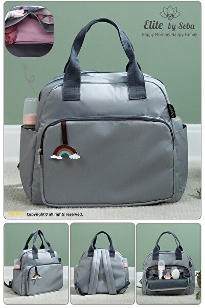 elite by seba Lavinya Gray Mother Baby Care Bag