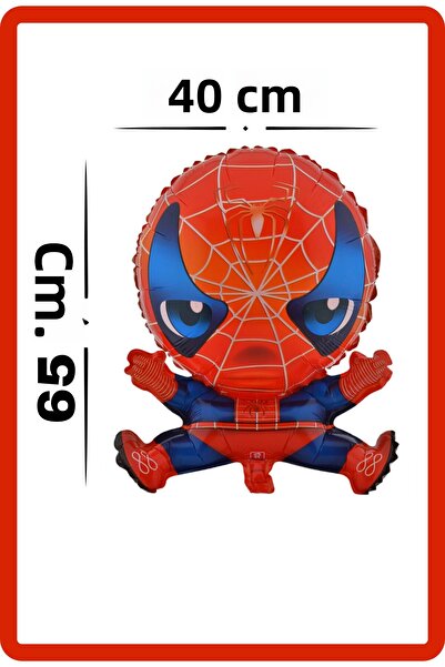 FESTİLO بالون شخصية سبايدر مان من الفويل 65×40 سم متوافق مع غاز الهيليوم لعيد...