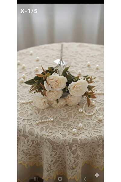 yapay çiçek evi Floare artificială învechită ecru, decor pentru casă, vază, f...