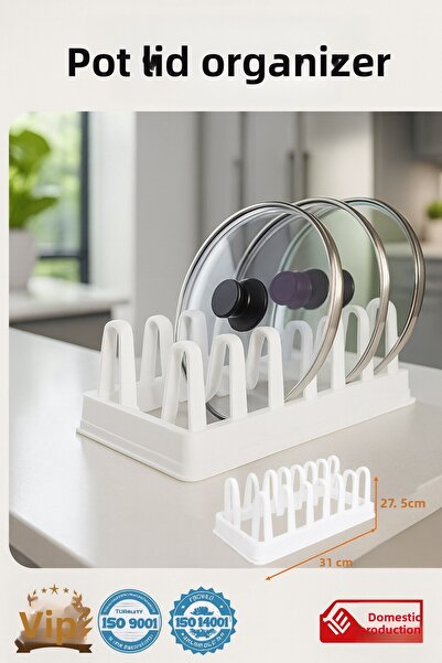 Vip Home Concept Market Ürünleri Pot Lid Organizer Gondol 2 Pieces Vip Plus O...