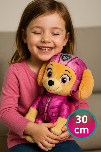 TOYFEST Paw Patrol Pilot Skye Plush Toy 30 cm Premium Soft Plush Air Rescue Dressed