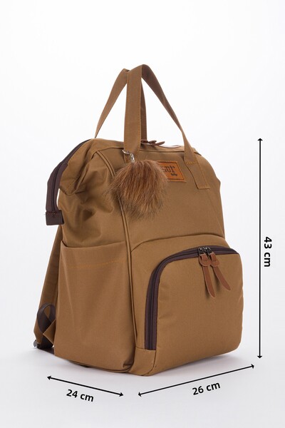 Lui Baby Mother Baby Care Backpack with Thermal Bottle Compartment, Strap Attachment and Keychain Gift