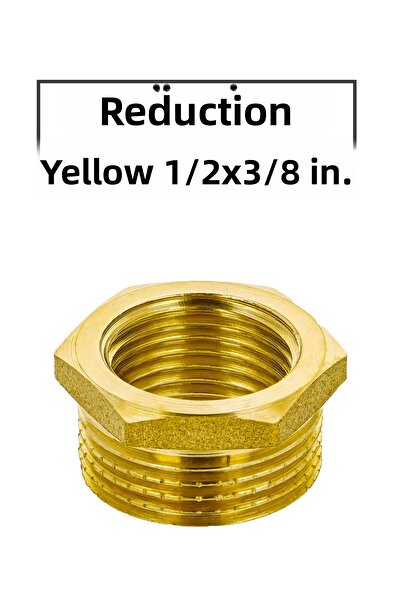 Trendhouse Reducție galbenă 1/2 X 3/8 inch