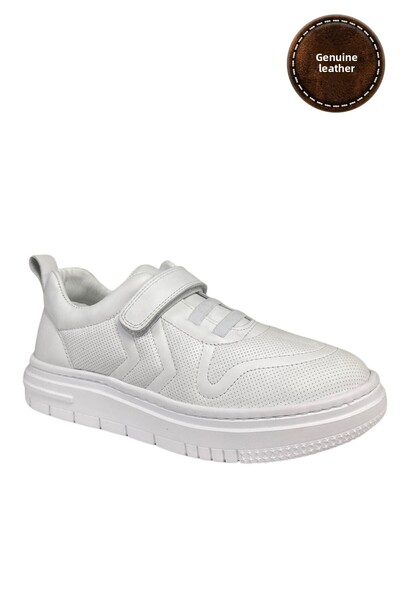 WORLD KİDS أحذية رياضية للفتيات من الجلد الطبيعي، أنيقة ومريحة ومتينة وخفيفة ...