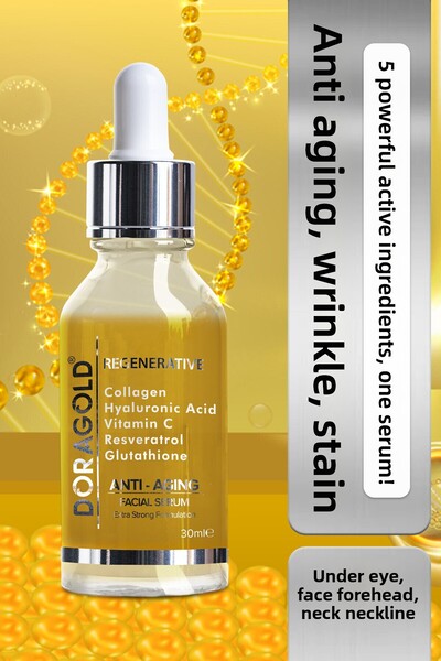 Doragold مضاد للشيخوخة والتجاعيد والعيوب ريسفيراترول الجلوتاثيون فيتامين سي و...