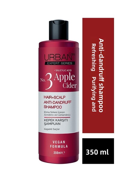 Urban Care No.3 Expert Șampon pentru îngrijirea părului anti-mătreață din cidru de mere-350 ml-vegan