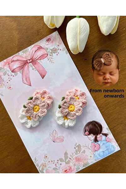 livadesign7 Newborn Baby Buckle Handmade 2-Piece Clip Hairless Baby Buckle Set