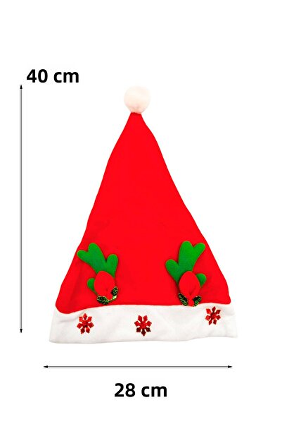 Yusuf Dirik YD Party Supplies Christmas Hat Soft Velvet with Antler and Ear Detail