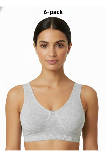 EBRULİ LİNGERİE قميص نصف داخلي من القطن الممشط لامبادا