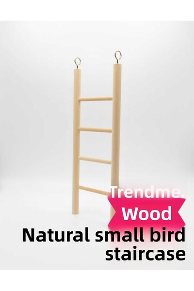 UniqBirdToys Trendme Colorless Wooden Bird Climbing Ladder