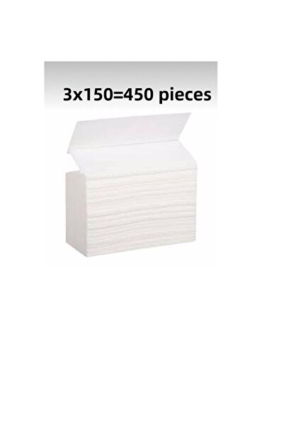 Dira 3 عبوات من مناديل Z القابلة للطي، 150 قطعة، 450 منديل