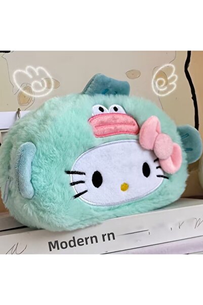 Kawaii Suport pentru stilou drăguț Hello Kitty din pluș