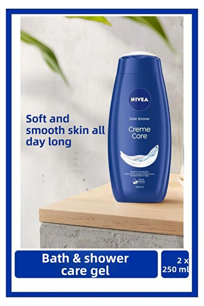 NIVEA Creme Care Bath and Shower Gel 250ml, Intensive Moisturization with Car...