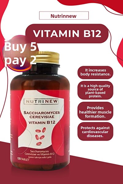 Nutrinew Vitamins Nutrinew Saccharomyces Cerevisiae B12 - 120 Tablets