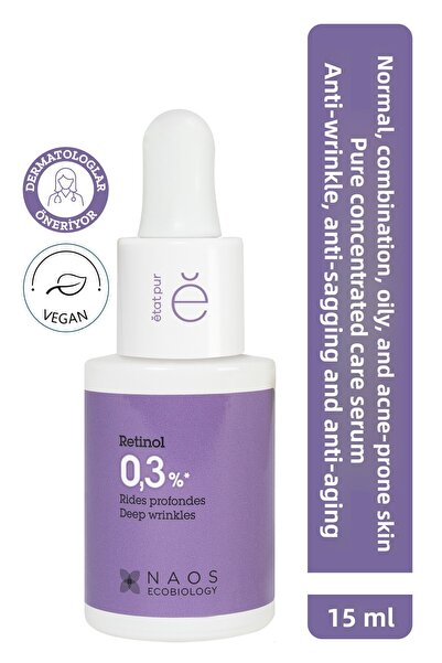 Etat Pur سيروم نقي للبشرة بنسبة 0.3% من الريتينول النشط لمكافحة التجاعيد والت...