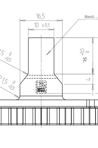 SIEGENIA AUBI Si Aubi Aluminum Window Handle Tongue 24 mm (Tongue / Matching Spare Part)